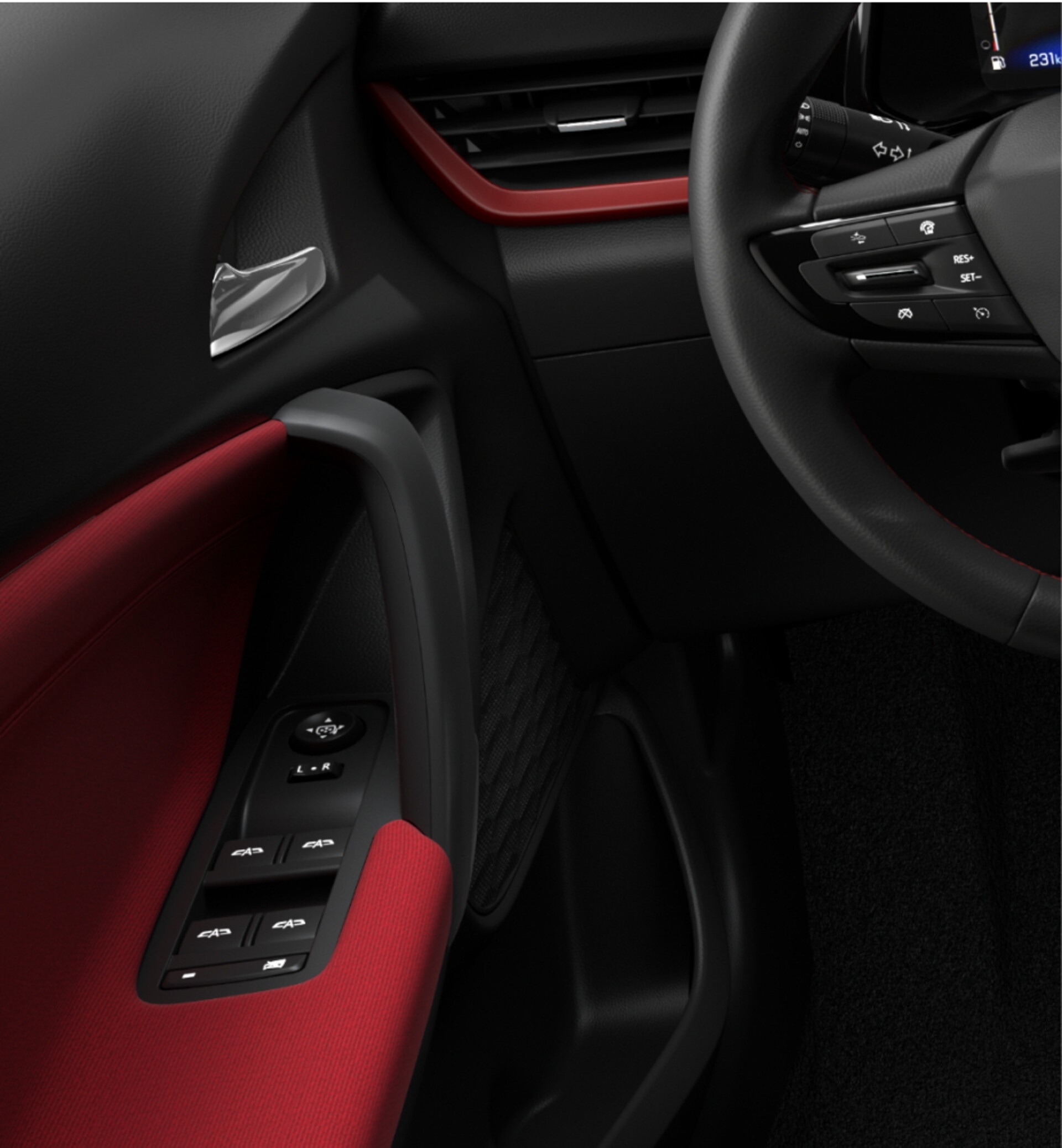 Puerta conductor diseño sofisticado